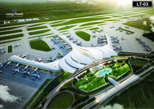 Complete the Lotus plan for the Long Thanh airport terminal.